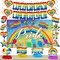 LGBTQ Pride Month Decorations Set with Banner, Backdrop, Hanging Swirls and Centerpieces